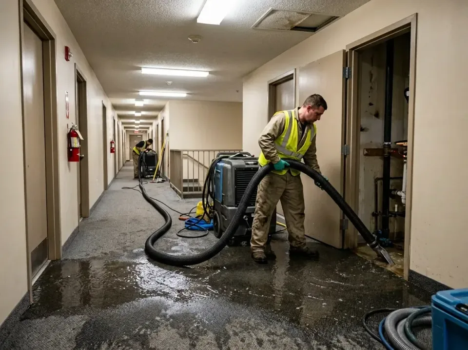 multi-unit-apartment-hallway-f-005 — frequently asked questions, Emergency Burst Pipe Water Extraction & Removal in Millingt…